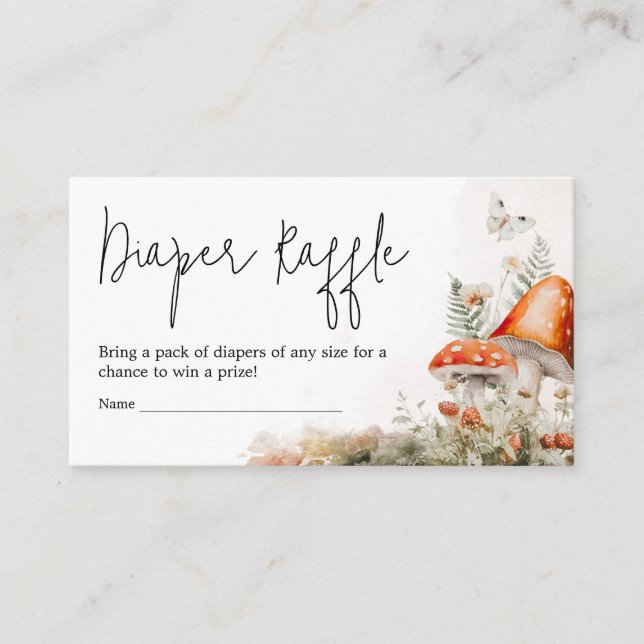 Carte D'accompagnement Un Petit Fungi Enchantée Mousseux Raffin De Cuisse (Devant)