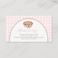 Un petit gâteau mignon Livres rose en vichy pour b
