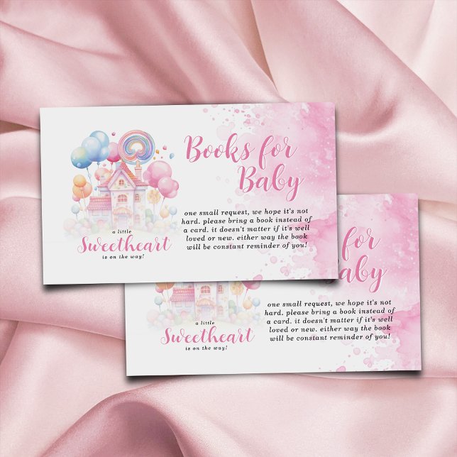 Carte D'accompagnement Un petit livre amoureux pour le Baby shower bébé (Créateur téléchargé)