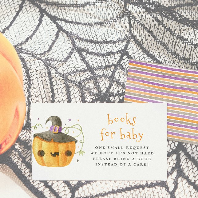 Carte D'accompagnement Un Petit Livre Cute Halloween Livres Pour Bébé (Créateur téléchargé)