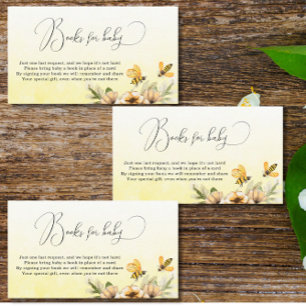 Carte D'accompagnement Un petit livre d'abeilles pour le Baby shower bébé