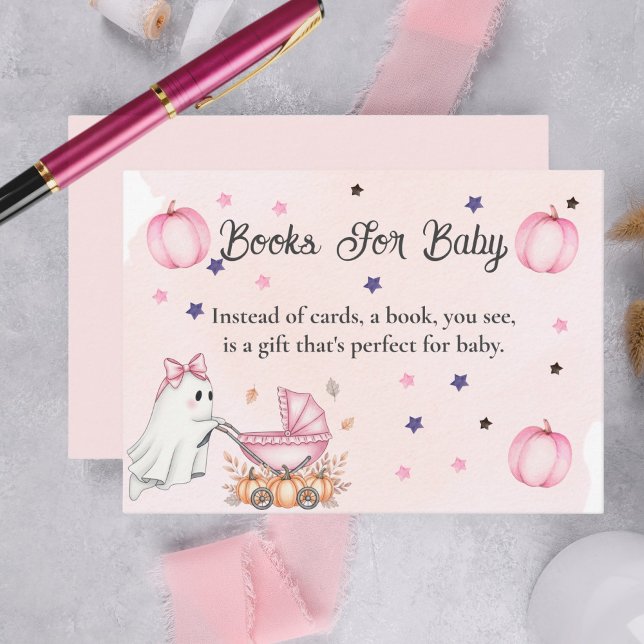 Carte D'accompagnement Un petit livre est presque dû livres pour bébé (A Little Boo is Almost Due Books for Baby Enclosure Card)