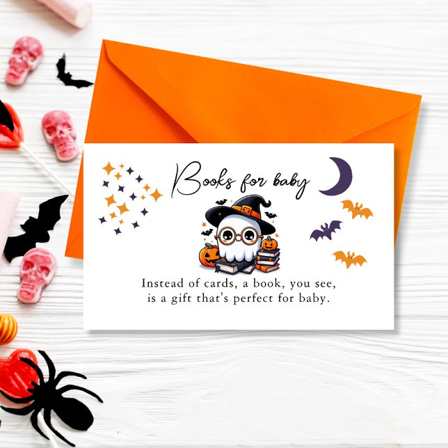Carte D'accompagnement Un Petit Livre Pour Bébé | Baby shower (A little boo books for baby enclosure card)