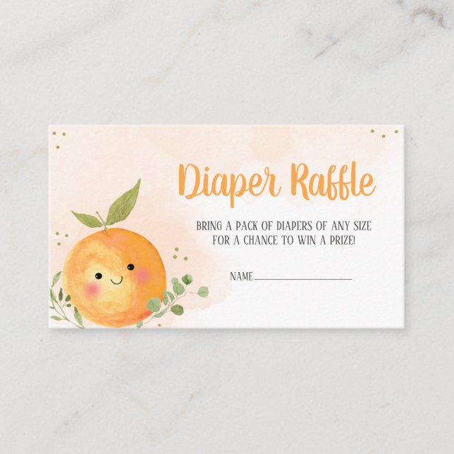 Carte D'accompagnement Un Petit Raffin De Papier À Citrus Orange Cutie (Devant)