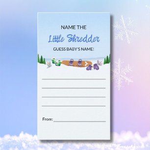 Carte D'accompagnement Un petit shredder de snowboard  Suppositions de no