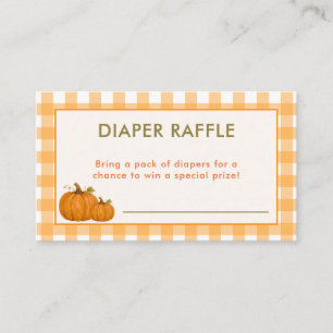 Carte D'accompagnement Un Tiède Petit Citrouille Baby Shower Tirage au So