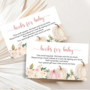 Carte D'accompagnement Une Demande De Baby shower Un Peu Citrouille