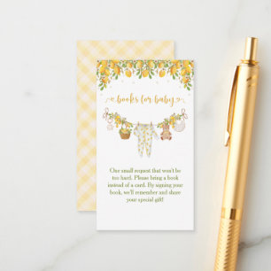 Carte D'accompagnement Une Douce Petite Fête de Naissance Citron Citrus B