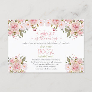 Carte D'accompagnement Une Fille Bébée Est En Pleine Floraison I Douche D