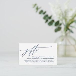 Carte D'accompagnement Une Note Sur Les Cadeaux, Mariage Romantique Moder