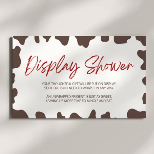 Carte D'accompagnement Une petite affiche de douche de rodéo de cow-boy B (Créateur téléchargé)