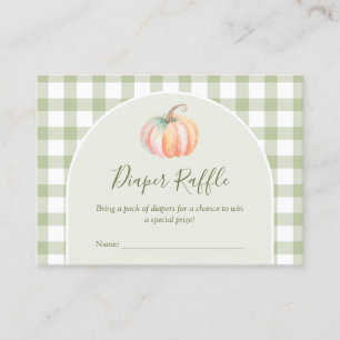 Carte D'accompagnement Une petite fête de bébé automne citrouille Tombée