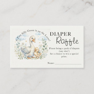 Carte D'accompagnement Une petite oie ridicule est en liberté Baby Shower
