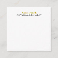 Unique Classic Simple Gold Color Name