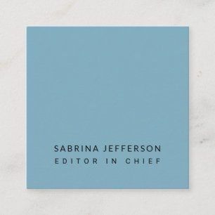 Carte D'accompagnement Unique Elegant Plain Simple Minimaliste Bleu clair