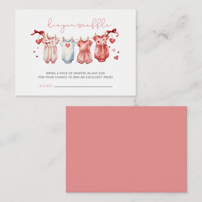 Carte D'accompagnement Valentines de Baby shower Fromage (Devant / Derrière)