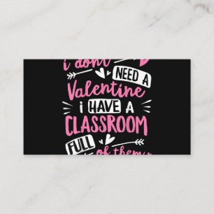 Carte D'accompagnement Valentines Jour Enseignant Funny Classe École Vale