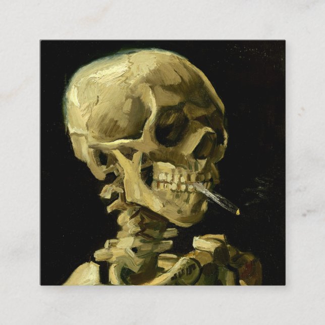 Carte D'accompagnement Van Gogh Fumer du squelette (Devant)