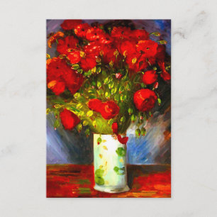 Carte D'accompagnement Van Gogh Red Poppies