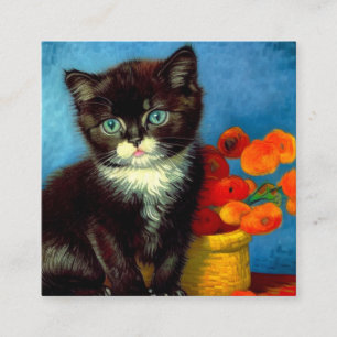 Carte D'accompagnement Van Gogh Tuxedo Cat