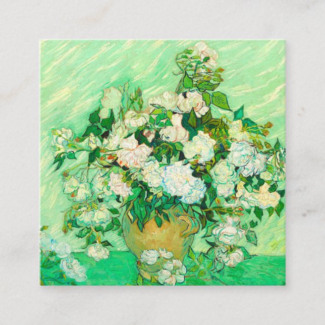 Carte D'accompagnement Van Gogh White Roses (Devant)