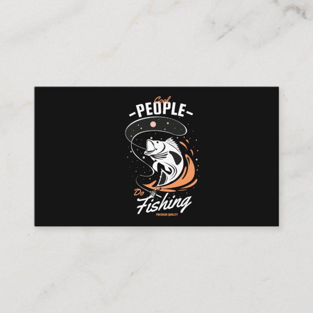 Carte D'accompagnement Vector cool pratiquent la pêche, la pêche t-shirt  (Devant)