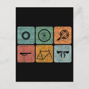 Carte D'accompagnement Vélo Cyclisme Vintage Pièces de vélo Cadeaux cycli