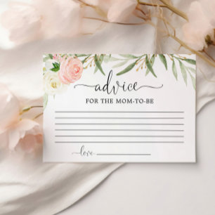 Carte D'accompagnement Vert or rose Conseils pour les parents maman