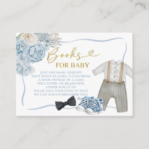 Carte D'accompagnement Vêtements de garçon bleu pour bébé Livres pour béb