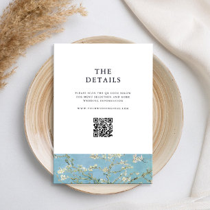 Carte D'accompagnement Vincent Van Gogh Almond Blossom Floral Mariage