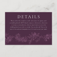 Vintage Elégant Bourgogne Dusty Rose Plum Mariage
