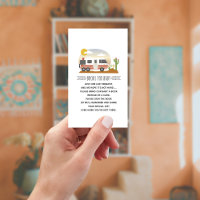 Vintage Motorhome Desert Baby shower Demande de ré