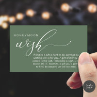 Vœu de lune de miel, Cadeau, Une note sur les cade