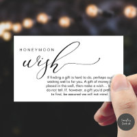 Vœu de lune de miel, Cadeau, Une note sur les cade