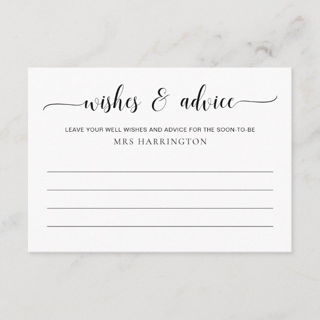 Carte D'accompagnement Voeux et conseils de Leyton (Devant)