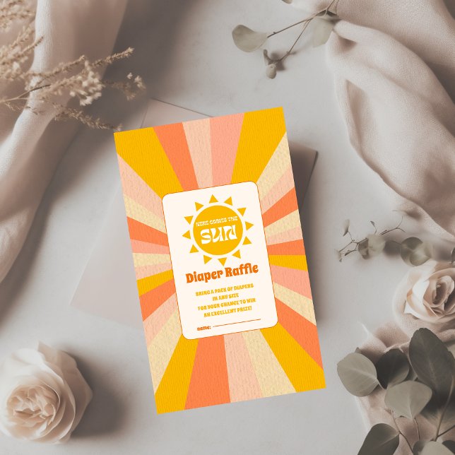 Carte D'accompagnement Voici la tombola de Baby shower Son (Créateur téléchargé)