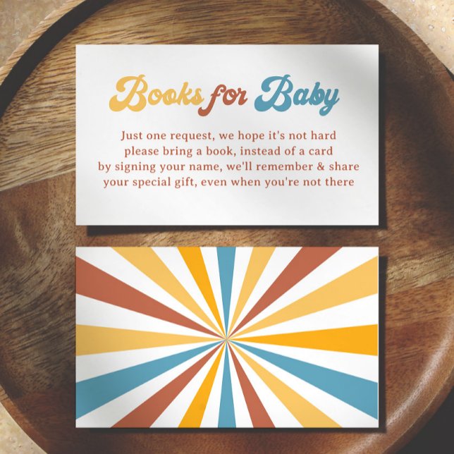 Carte D'accompagnement Voici le fils Garçon Baby Shower Livres pour bébé (Créateur téléchargé)
