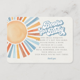Carte D'accompagnement Voici les livres de Sunshine Son pour Baby Card