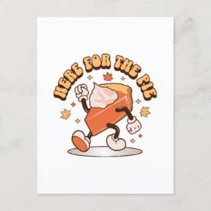 Carte D'accompagnement Voici pour la tarte - Drôle Thanksgiving Citrouill