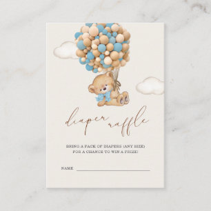 Carte D'accompagnement Voiture du Baby shower de l'ours en peluche