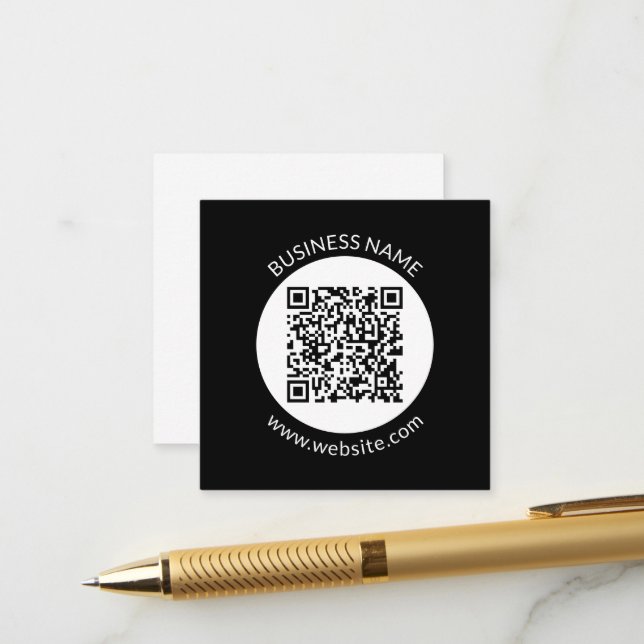 Carte D'accompagnement Votre code QR téléchargé | Texte et couleurs modif (Devant/Arrière en situation)