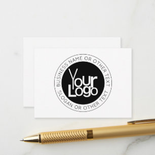Carte D'accompagnement Votre logo d'entreprise et texte éditable moderne