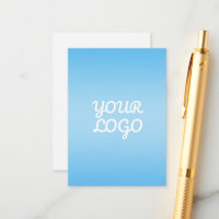 Votre logo & ombre simple moderne | Bleu clair