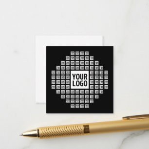 Carte D'accompagnement Votre logo ou image   Motif moderne unique