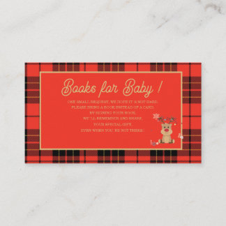 Carte D'accompagnement Watercolor baby shower books fo Enclosure Card