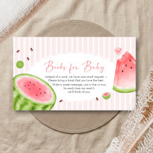 Watermelon Baby Shower Books for Baby