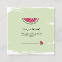 Watermelon Sweet Girl Summer Diaper Raffle