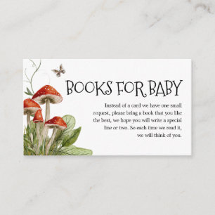 Carte D'accompagnement Whimsical Fungi Champignons Livres d'automne pour