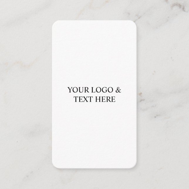 Carte D'accompagnement White Personalized – Your Logo & Text Here (Devant)