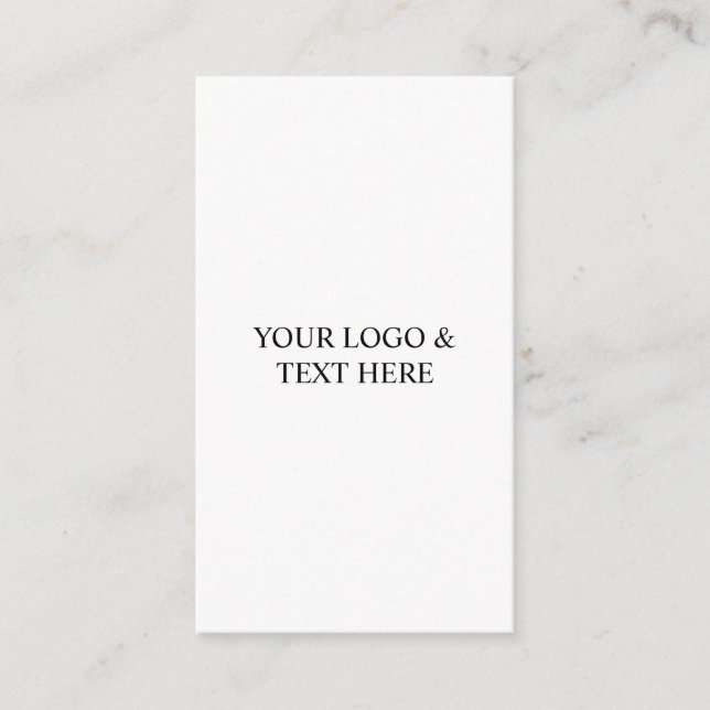 Carte D'accompagnement White Personalized – Your Logo & Text Here (Devant)